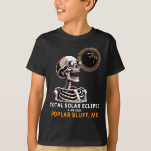 Süßes Skelett Sonnenfinsternis Poplar Bluff T-Shirt