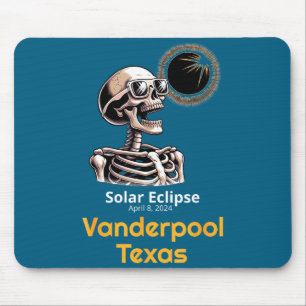 Süßes Skelett Sonnenfinsternis Vanderpool Texas Mousepad