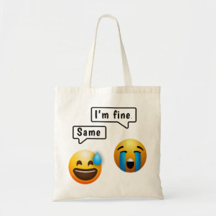 Süßes Smiley-Gesicht Emoji-Tasche Tragetasche