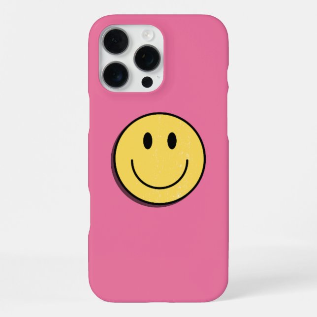 Süßes Smiley-Gesicht-Handyhülle. iPhone Hülle (Rückseite)