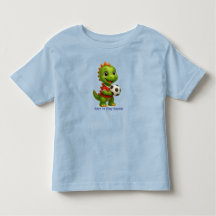 Süßes Soccer-Dino-Shirt für Kinder