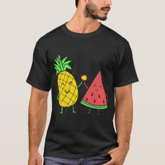 Süßes Sommer-Ananas-Wassermelone-Geschenk T-Shirt