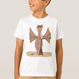 Süßes Sommerdesign-Drache am Strand für Kinder T-Shirt