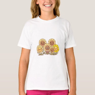 Süßes Sonnenblumen-Freunde T-Shirt