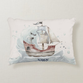 Süßes Spaß-Ozean-Piraten-Schiff-Kind- Dekokissen