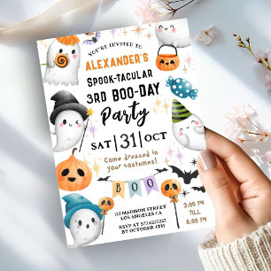 Süßes Spooktacular Halloween 3. Geburtstag süßer J Einladung