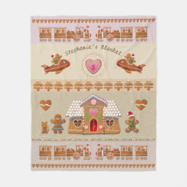 Süßes Sprinkles Lebkuchengebäck und Dampfzüge Fleecedecke