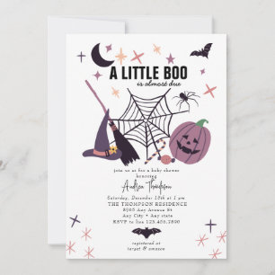 Süßes Spuk   Halloween-Baby-Empfangsfeier  Einladung