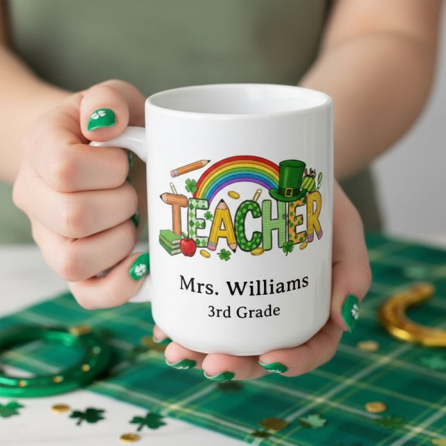 Süßes St. Patrick’s Day-Geschenk für Lehrer: Glück Kaffeetasse (Von Creator hochgeladen)