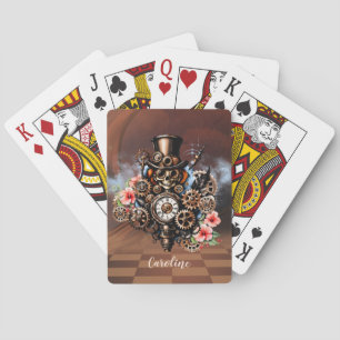 Süßes Steampunk-Design Spielkarten