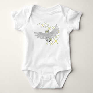 Süßes Sternen-Eulen-T-Shirt Baby Strampler