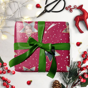 Süßes Sternenmuster Eigenes Foto Weihnachten Geschenkpapier