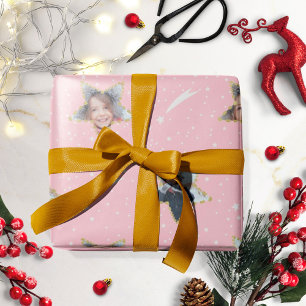 Süßes Sternenmuster Eigenes Foto Weihnachten Geschenkpapier