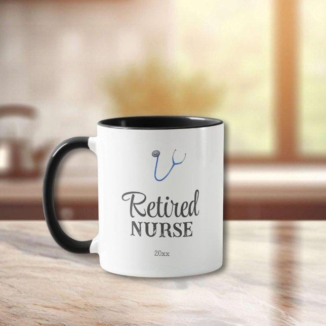 Süßes Stethoskop Krankenpfleger Ruhestand Tasse (Von Creator hochgeladen)