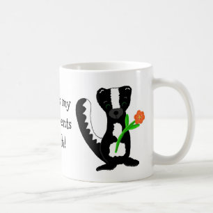 Süßes Stinktier mit Sprüchen Tasse
