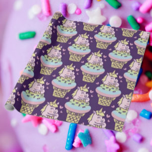 Süßes Stolz Einhorn Geschenkpapier