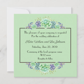 Süßes Sukkuläres Wasserfarbensortiment