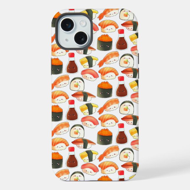 Süßes Sushi iPhone Hülle (Rückseite)