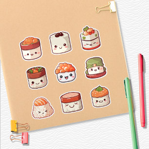 Süßes Sushi Kawaii Aufkleber