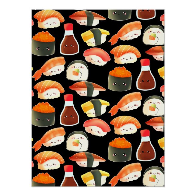 Süßes Sushi Poster (Vorderseite)
