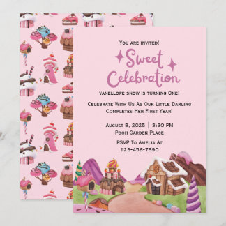 Süßes Süßes Landthema Geburtstagsparty Einladung