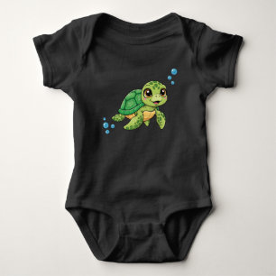 Süßes T-Shirt für Kinder mit Schildkröten Baby Strampler