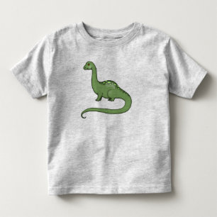 Süßes T-Shirt mit langhalsigem Dinosaurier für Kin