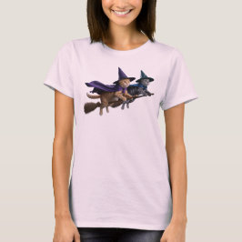 Süßes Tabby-Hexen-Duo-T-Shirt T-Shirt