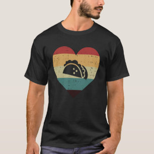 Süßes Taco-Herz Vintage-Farb-Shirt Cinco De Mayo T-Shirt