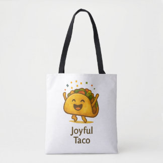 Süßes Taco-Muster-Tote-Bag mit All-Over-Print