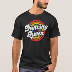 Süßes Tanzkönigin-Roller-Disco-Outfit 70er-Jahre-K T-Shirt