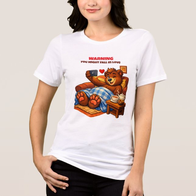 Süßes Teddy-T-Shirt Tri-Blend Shirt (Vorderseite)