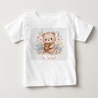 Süßes Teddybär-Baby-Shirt - sei süß Baby T-shirt