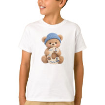 Süßes Teddybär-Initial-C-Sailor-Jungen-T-Shirt