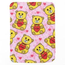 Süßes Teddybär-Liebes-Baby-Decke