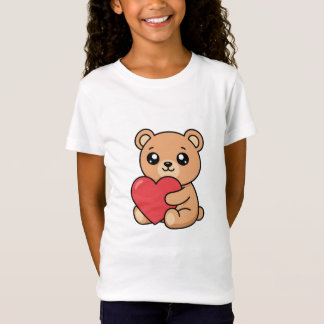 Süßes Teddybär-Portrait T-Shirt | Ästhetische Ober