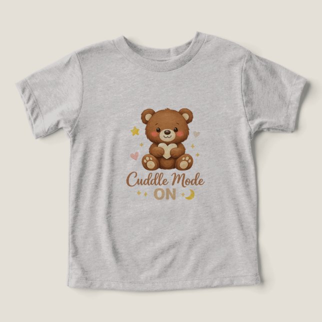 Süßes Teddybär-Shirt – Knuddelsmode Babyshirt (Design Vorderseite)