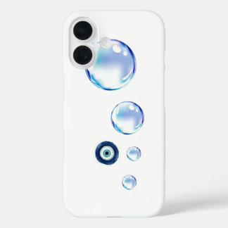 Süßes Telefon-Blasendesign iPhone 16 Hülle