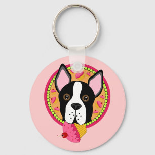 Süßes Terrier Schlüsselanhänger