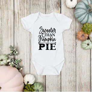 Süßes Thanksgiving Süßer als Kürbiskuchen Baby Strampler