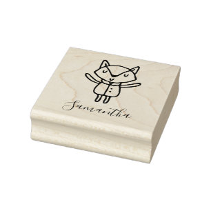 Süßes Tier Baby Fuchs Gummistempel