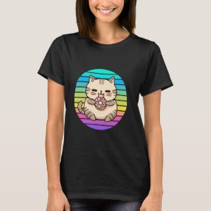 Süßes Tier Katze Kätzchen mit Sonne, Jungen, Mädch T-Shirt