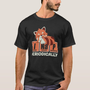Süßes Tier Periodensystem-Nickerchen-Pyjama Schlaf T-Shirt