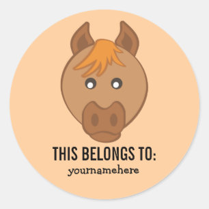 Süßes Tier stellt DIESES GEHÖRT Aufkleber