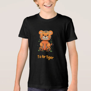Süßes Tiger-Kinder-T-Shirt T ist für Tiger Alpha Tri-Blend Shirt