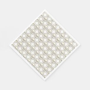 Süßes Totenkopf Halloween Gruselmuster Serviette