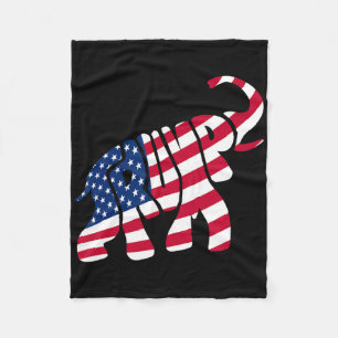 Süßes Trump-Geschenk Stolz Amerikanische Flagge El Fleecedecke