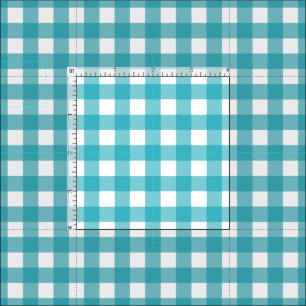 Süßes Türkis-Gingham Stoff