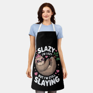 Süßes Tween-Mädchen Lustiges Tier Faultier Slay Me Schürze