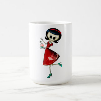 Süßes u. beängstigendes Skeleton Mädchen Tasse